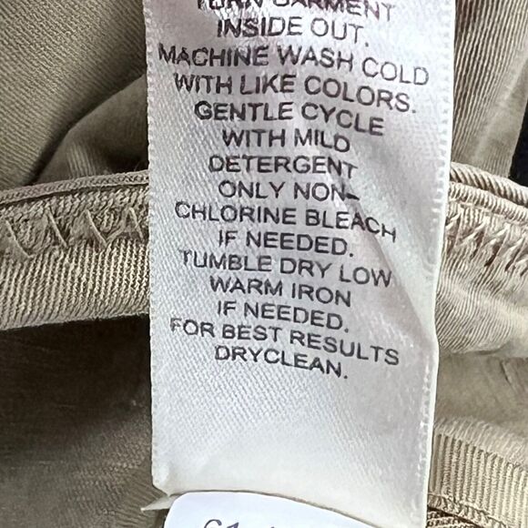 J Jill Blazer Jacket Women XS Tan Tencel Linen Blend Tie Front Coastal Cottage - Picture 13 of 15